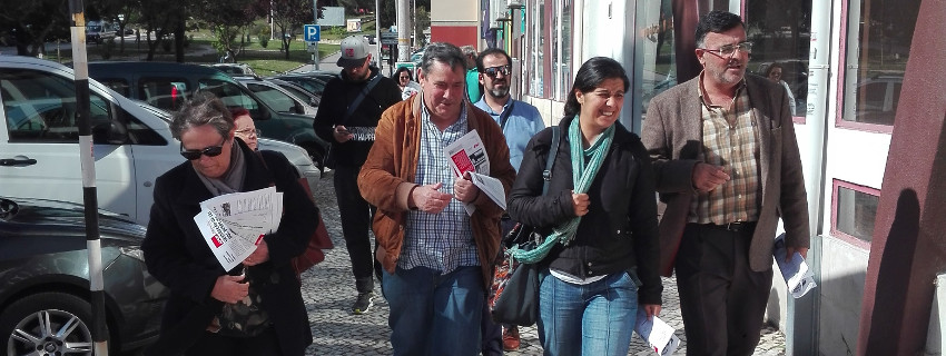 Contactos com a população de Miratejo sobre a Lei dos Despejos