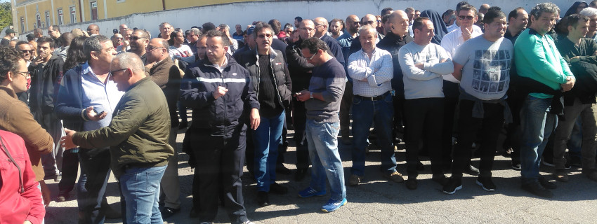 Trabalhadores da TST em luta pelo aumento dos salários e pelos seus direitos