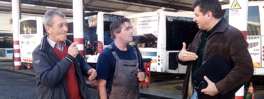 Delegação do PCP visitou a Transportes Sul do Tejo